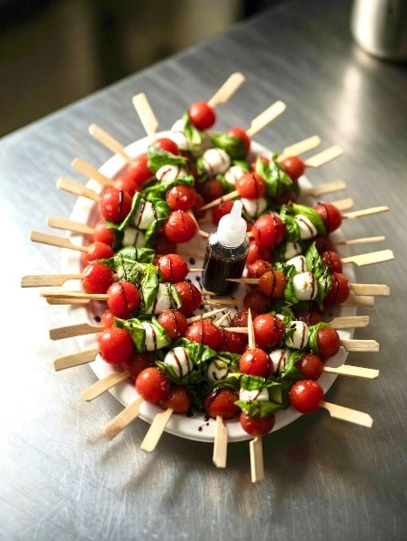 30 Caprese skewers
